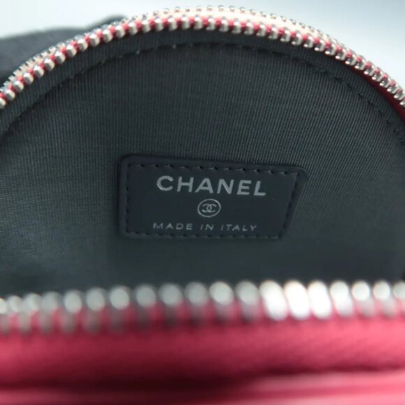 100% Authentic CHANEL Gray&Pink Leather Shoulder Bag 1596-101424 - Picture 10 of 12